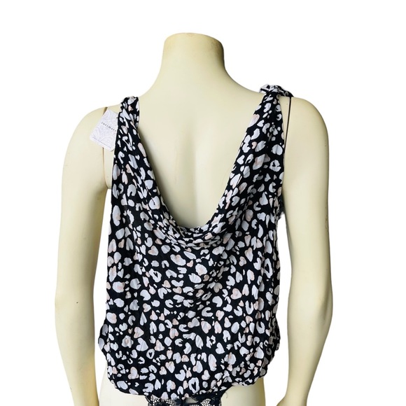 Free People Bare It All Bodysuit Built in Lace Thong Animal Print Bodysuit - Picture 10 of 12